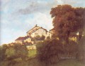 The Houses of the Chateau DOrnans Realist painter Gustave Courbet